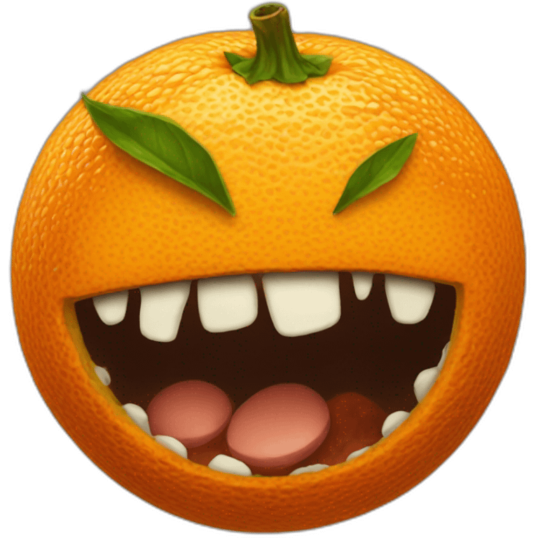 rotten orange emoji