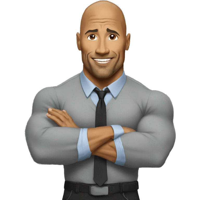 the rock was a teacher emoji