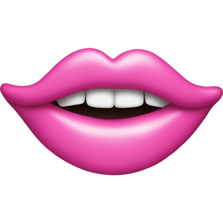 pink kiss print emoji