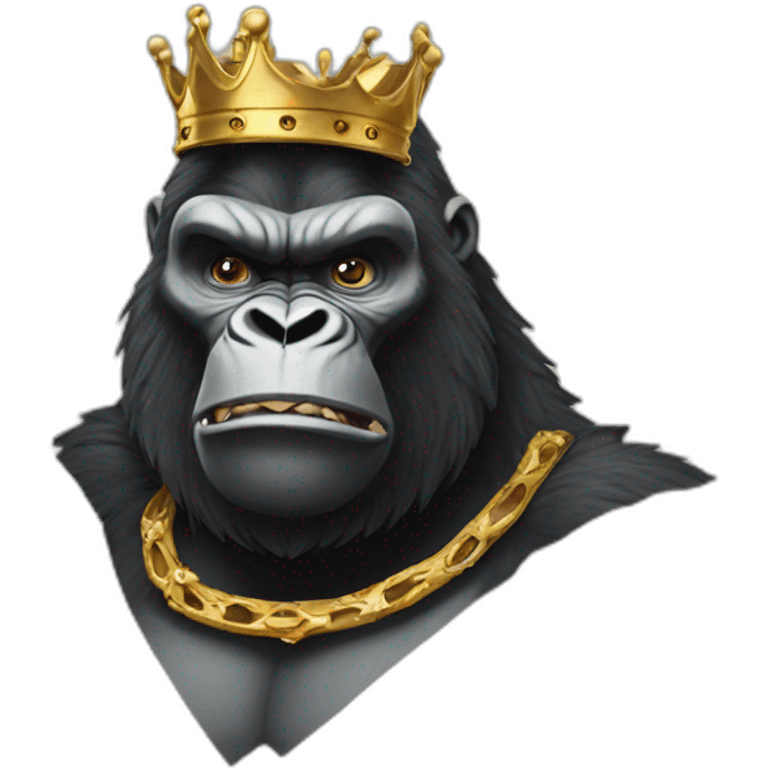 King Kong with crown  emoji