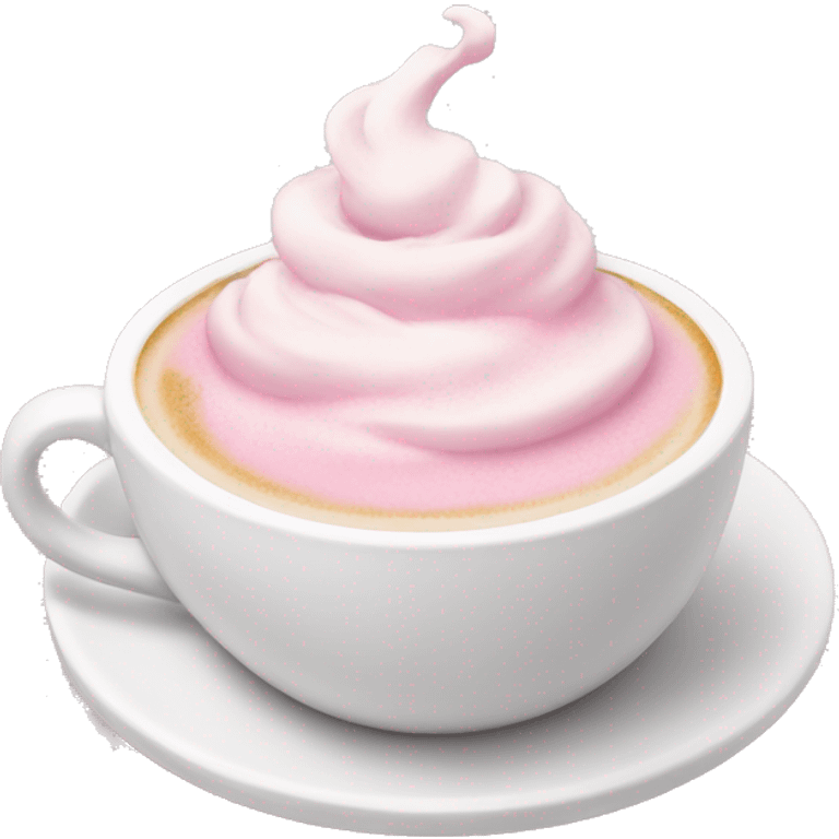 Latte pink emoji