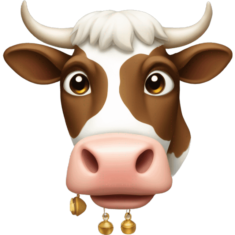 Cow with bell emoji