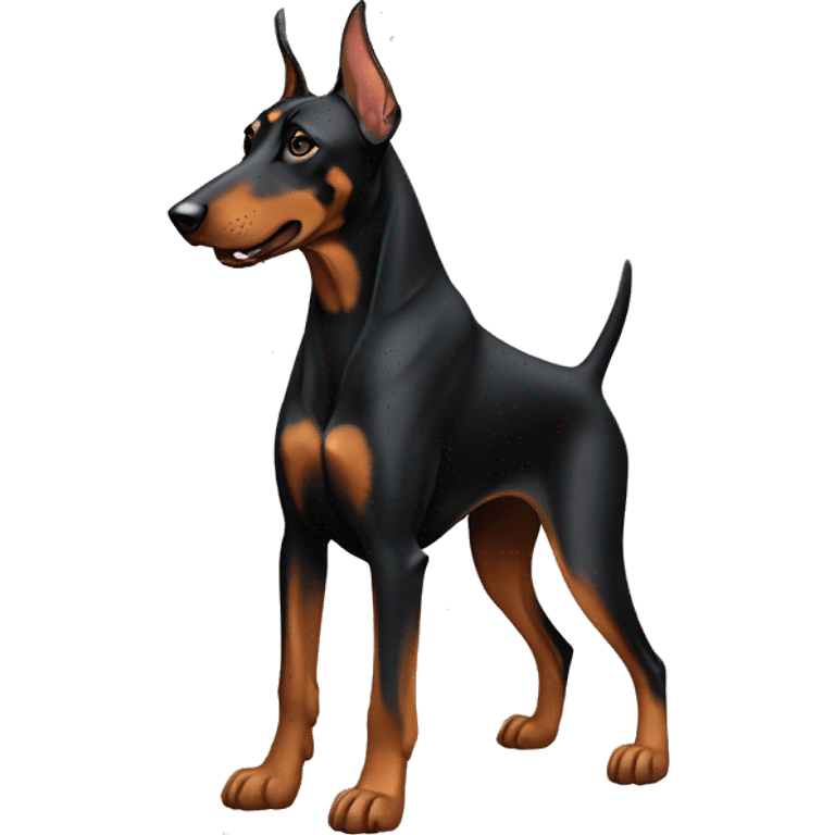 Doberman seating emoji