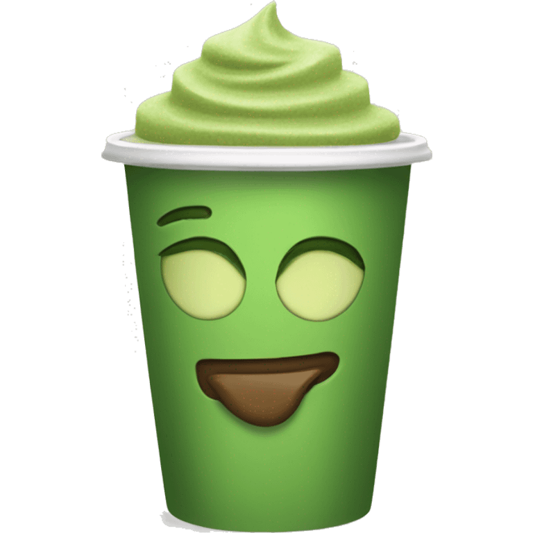 hot matcha in a to go cup emoji