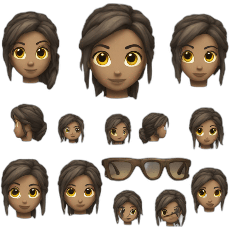 tomb raider collection emoji