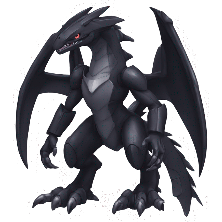  Cool Edgy Black Digimon-Fakemon-Raptor-Genesect-Dragon full body emoji