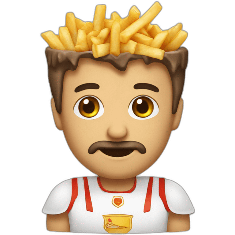 Marcon qui embrasse poutine emoji