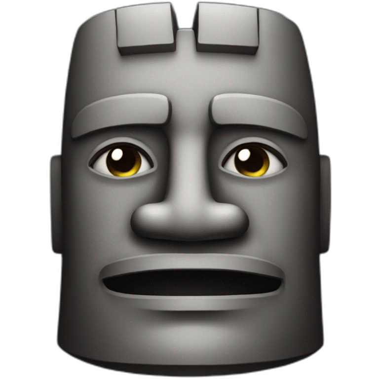 Seductive Moai head emoji