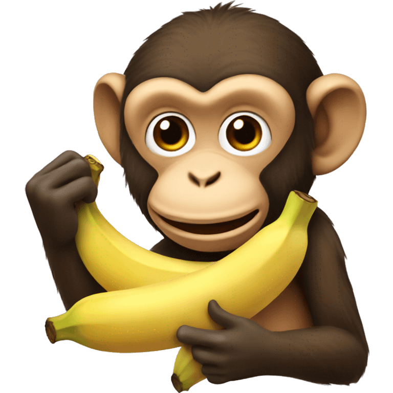 monkey eating banana  emoji