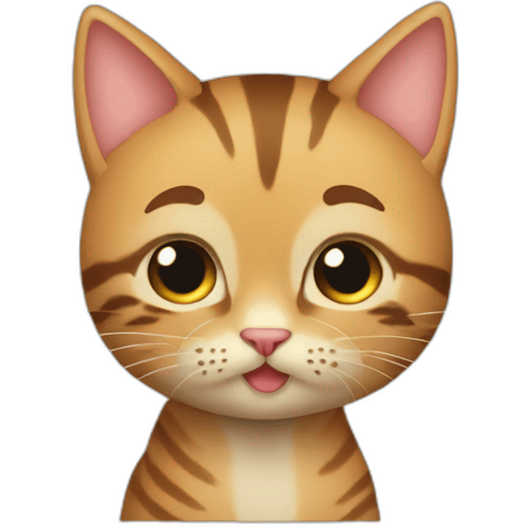 Chat avec un chat d anniversaire  emoji