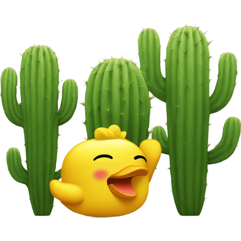 Cactus with a rubber ducky emoji