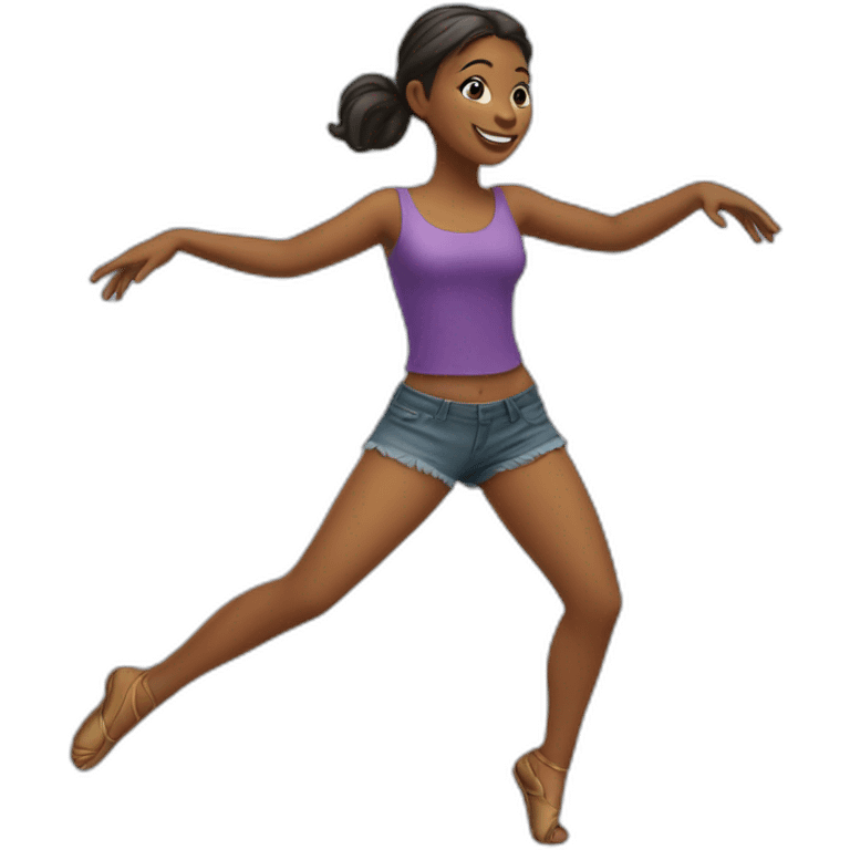 a dancing girl emoji