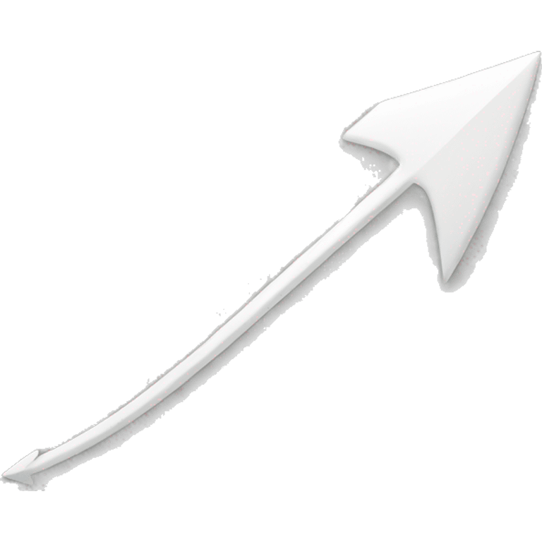 curved arrow white  emoji