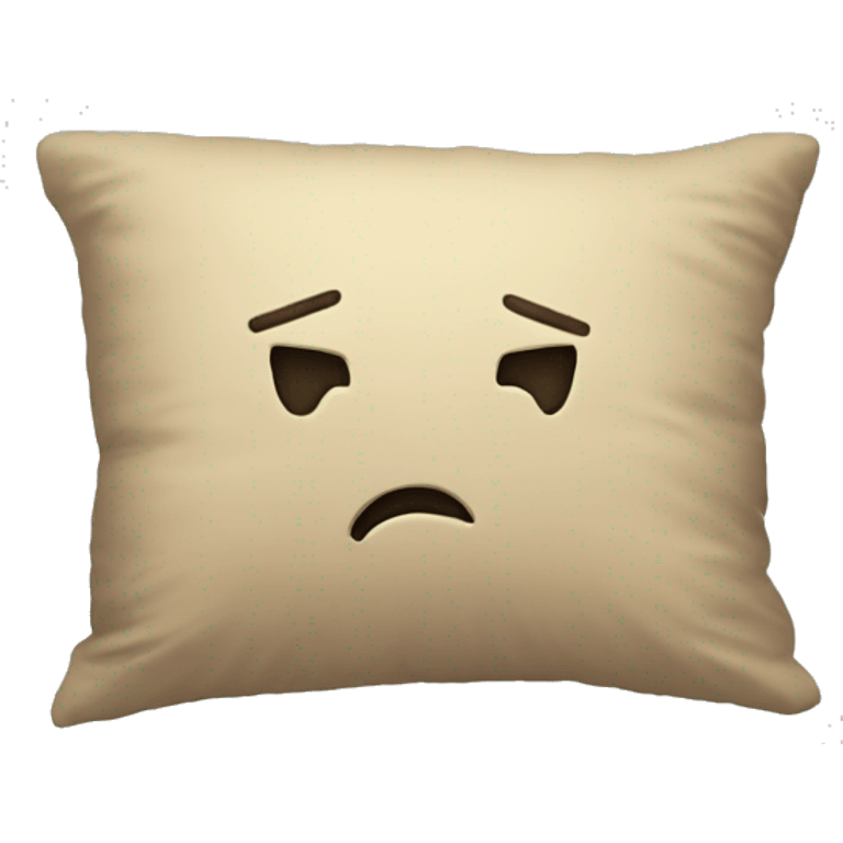 cartoon head buried in pillow emoji