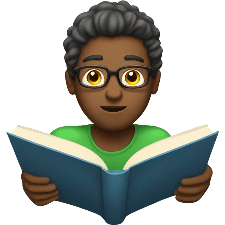 A person reading a book emoji