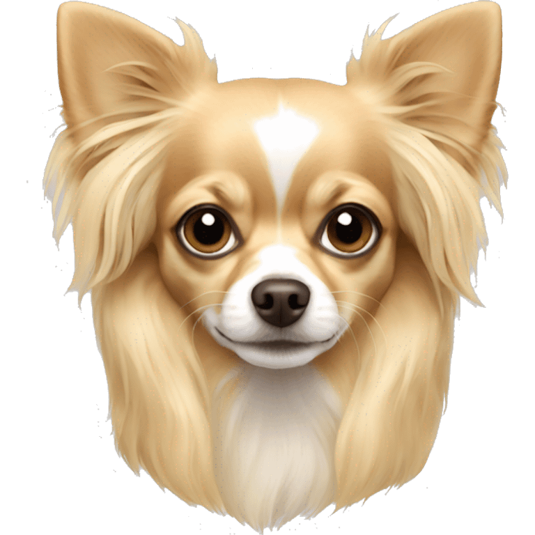 blonde long haired chihuahua emoji