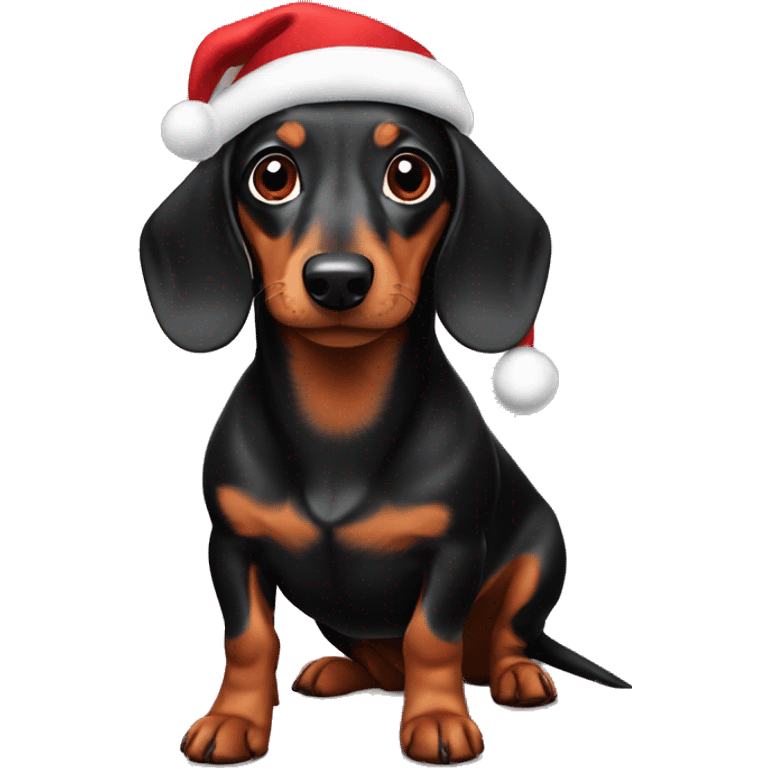 Dachshund Christmas  emoji