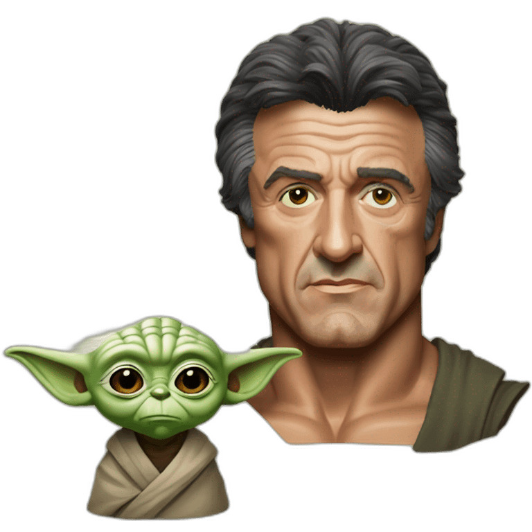 sylvester stallone en yoda emoji