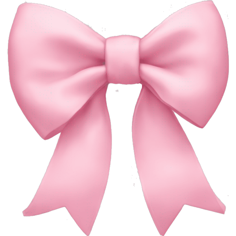 light pink bow on light pink bow emoji