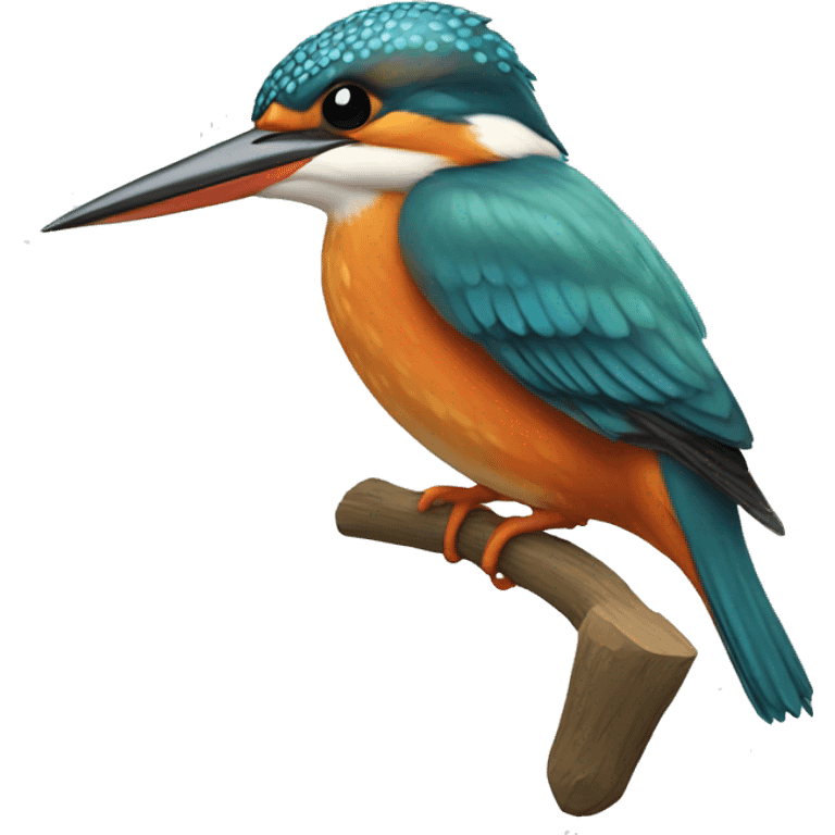 European Kingfisher with spade emoji