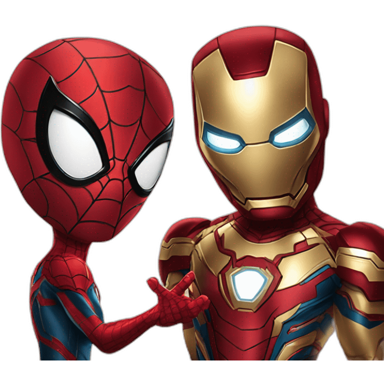 Spider man with iron man emoji