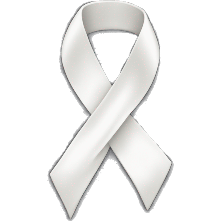 White ribbon emoji