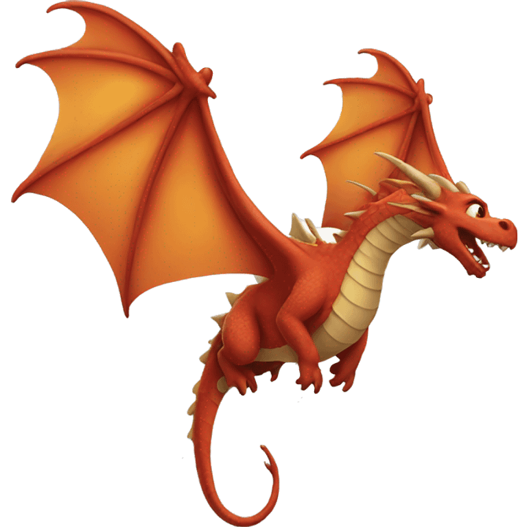 Dragon flying emoji