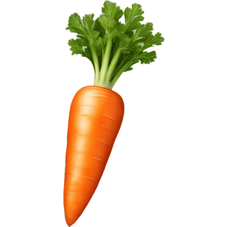 Realistic carrot isolated.  emoji