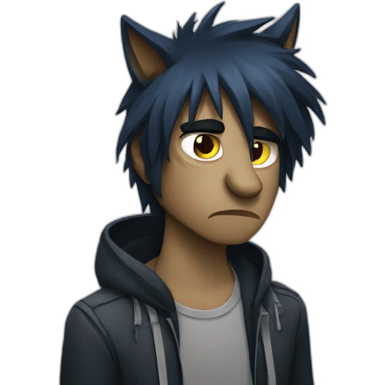 werewolf sad emo emoji