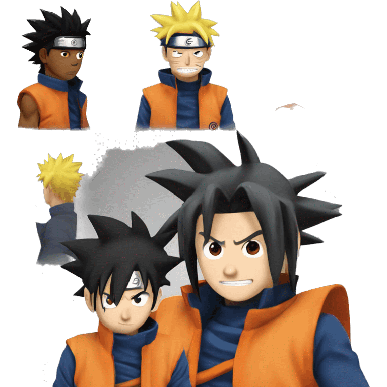 Naruto contra goku  emoji