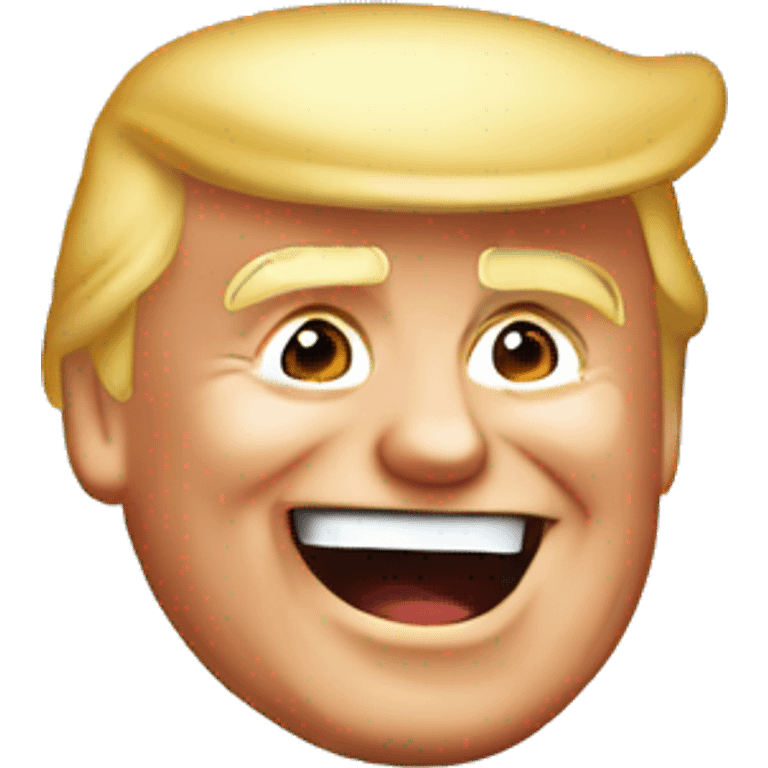 Trump laught emoji