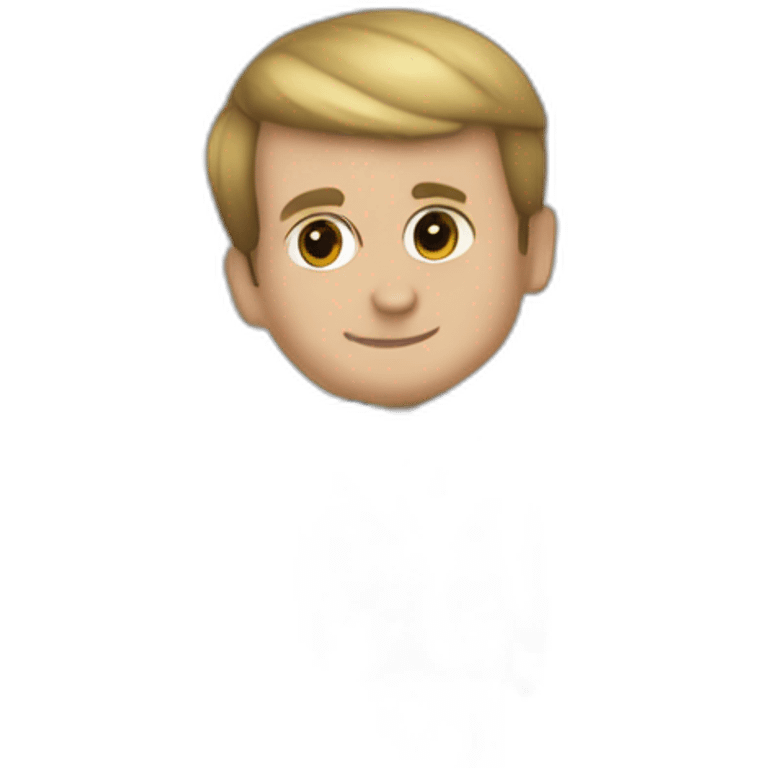 Macron donnant une calotte à marine le peine emoji