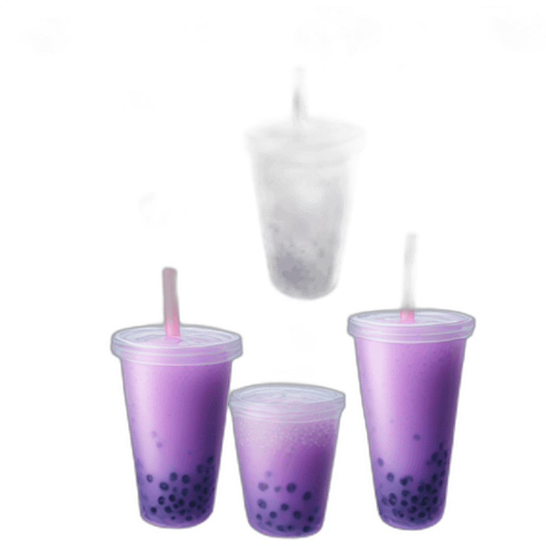 Blue berry bubble tea emoji