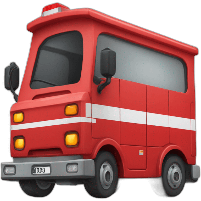 Camion de pompier français emoji