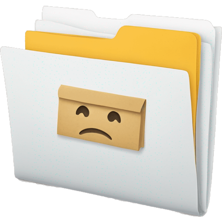 a folder full of paper with a visible home symbol on it emoji