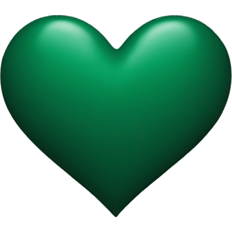 Dark green heart  emoji