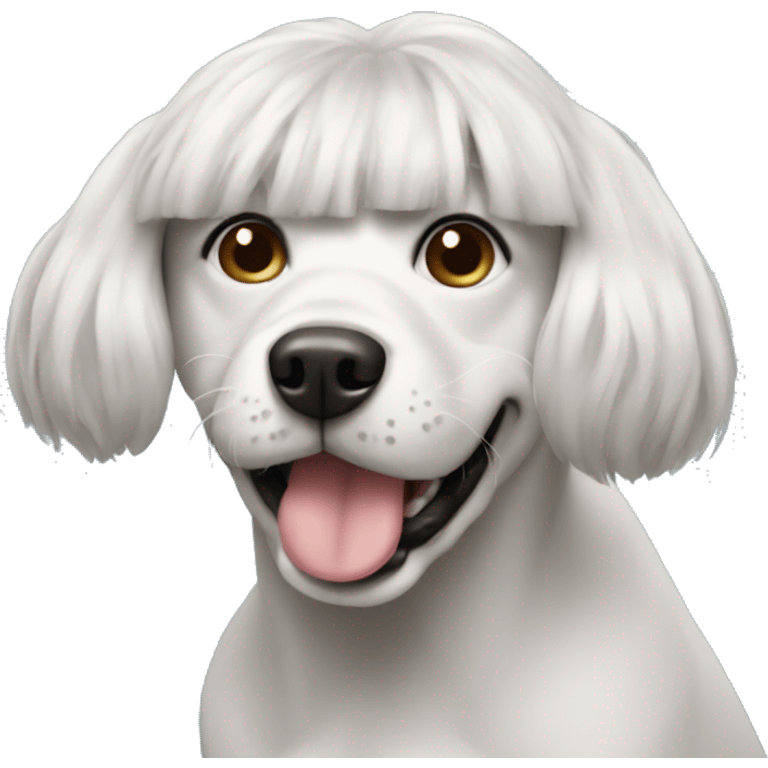 Dog with wigs emoji