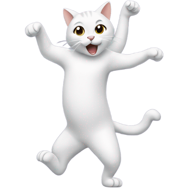 Cat dancing emoji