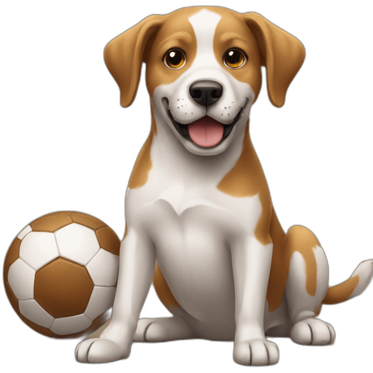 dog who play football emoji