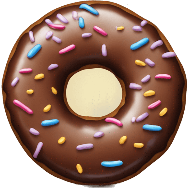 chocolate donut emoji