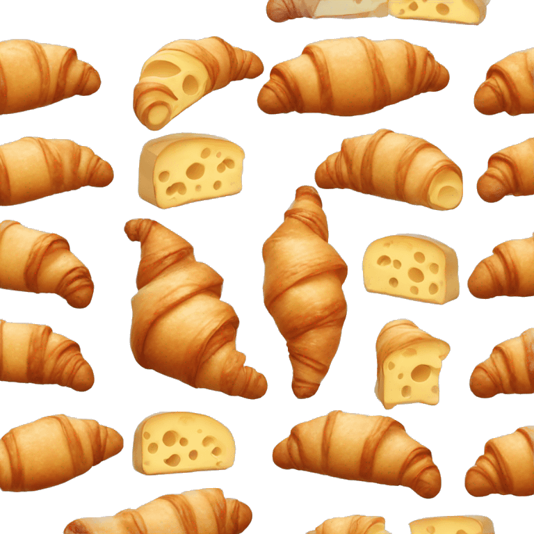 Ham and cheese croissant  emoji