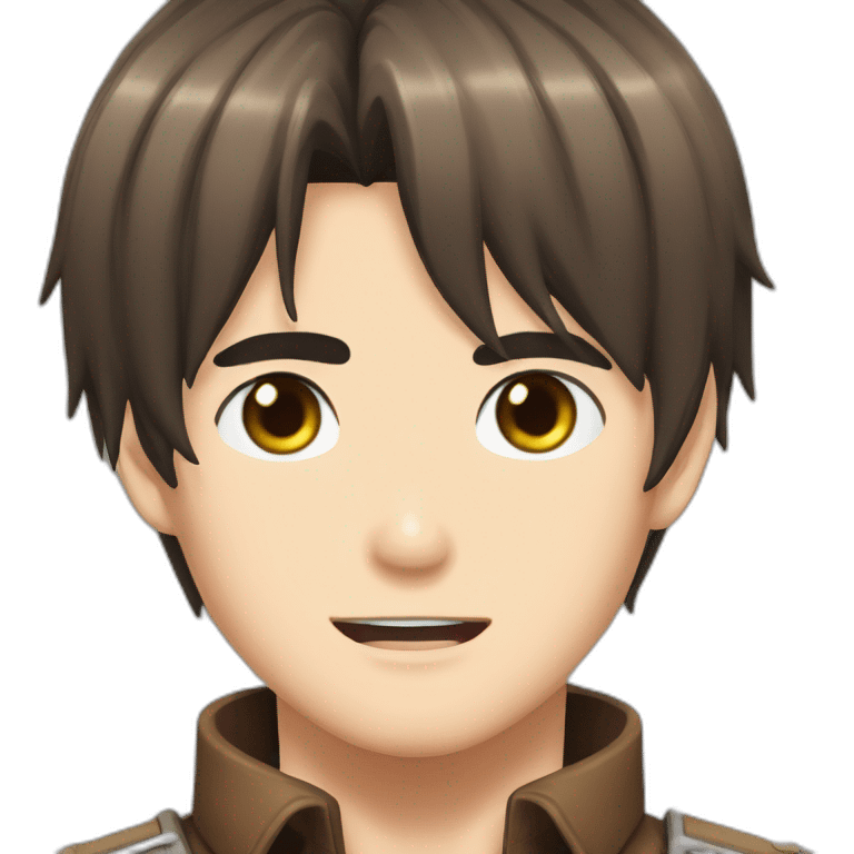 Eren jaeger long hair emoji