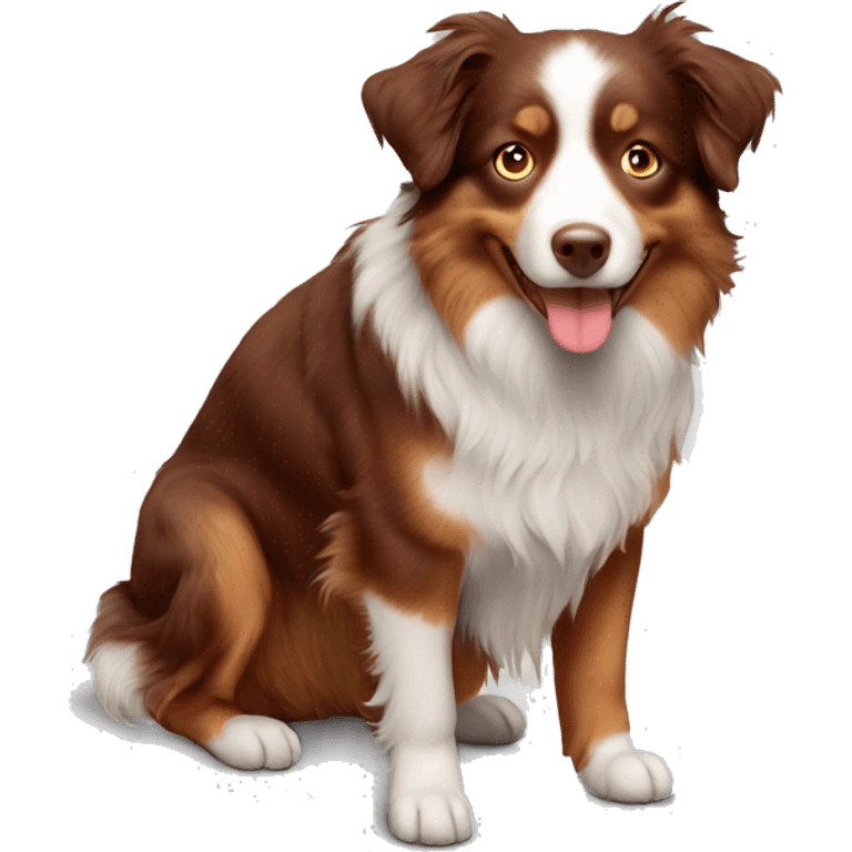 Red tri Australian shepherd  emoji