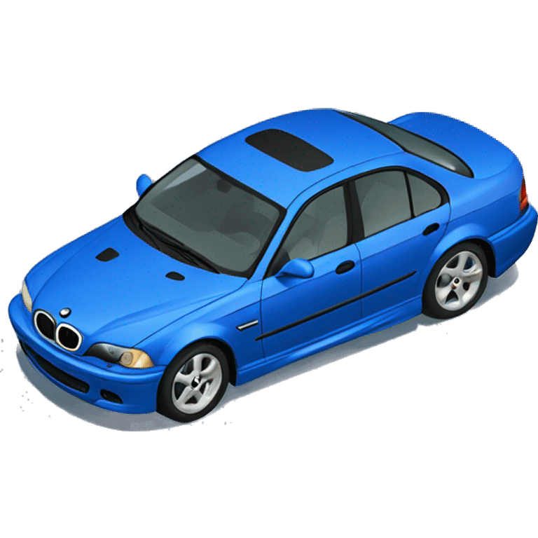 Blue e46 sedan emoji