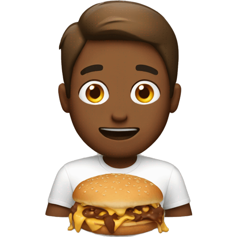 guy eating brown emoji