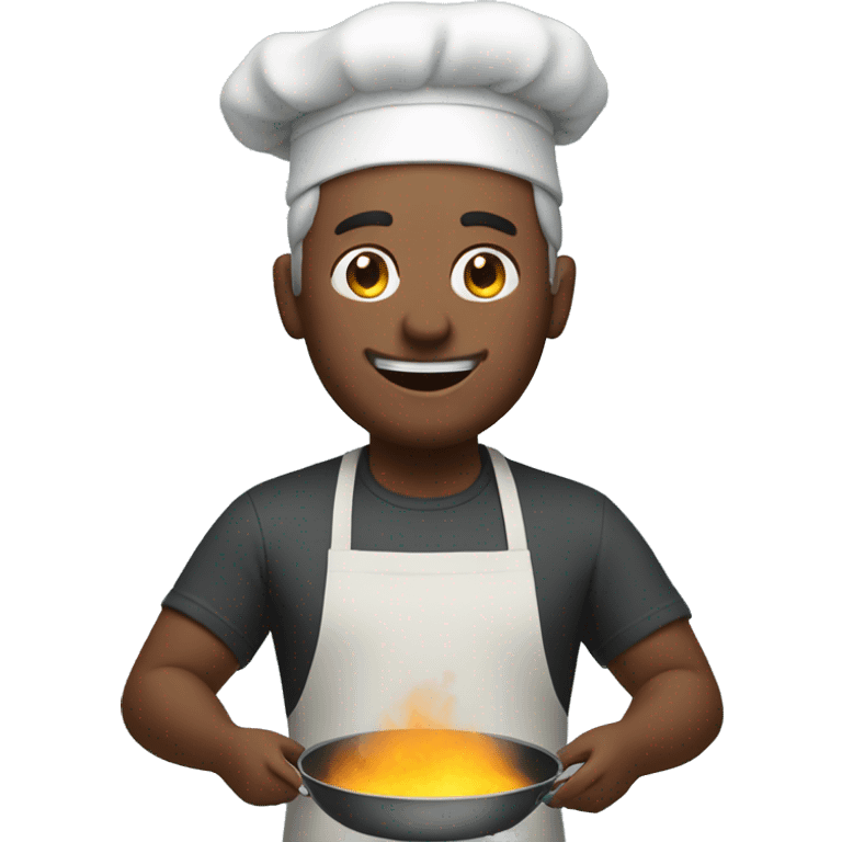 Man cooking emoji