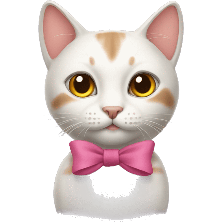 cat with a bow on its head  emoji