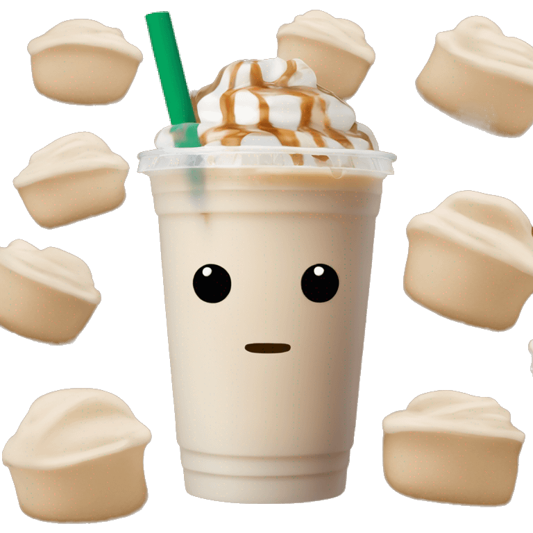 Starbucks iced latte emoji