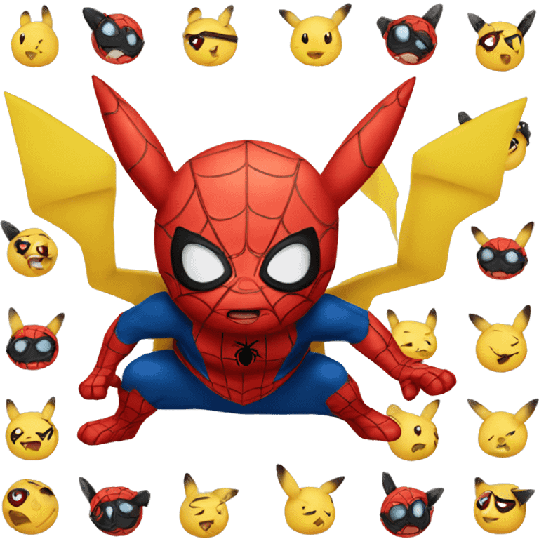 Spider-Man Pikachu emoji