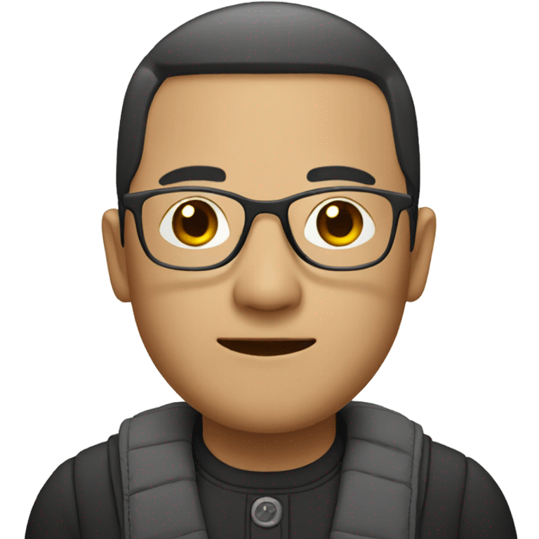 A chinese man with glasses emoji